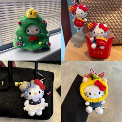 人気のキティ漫画かわいいぬいぐるみペンダントハローキティランドセルキーホルダーバッグペンダント人形おもちゃ卸売