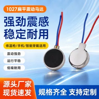 1027手机扁平强震马达 体温枪马达 振动马达直流振动纽扣小马达