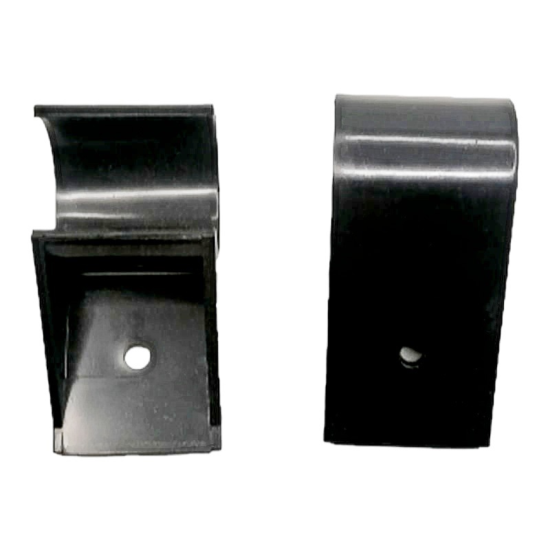 精益管塑料管夹/单边管码/工作台面板固定夹/黑色米黄色塑料管扣