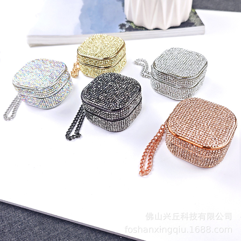 Factory direct electroplating flash drill earphone cover for BUDS2/2PRO/PRO/LIVE/FE protective cover in stock