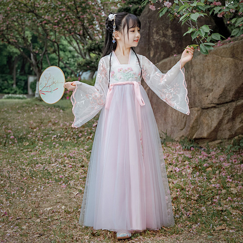 Hanfu girls White fairy chinese princess cosplay dresses Chinese princess cosplay skirts hanfu outfit Ru skirt