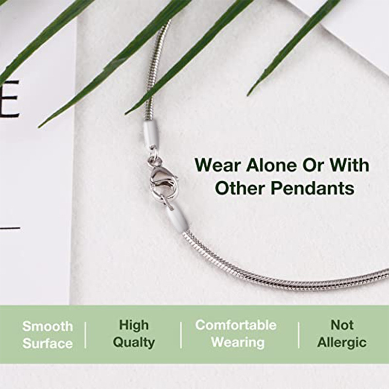 Fashion Solid Color Stainless Steel Plating Necklace 1 Piece