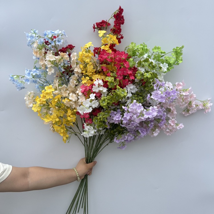 Qili Fragrant Artificial Flowers Wedding Hall Decoration Background Wall Aisle Ceiling Small Floral Home Photography Fake Flowers