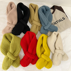 Korean Style Candy Color Knitted Baby Scarf Neck Gaiter - Winter Matching Baby Warm Woolen Scarf