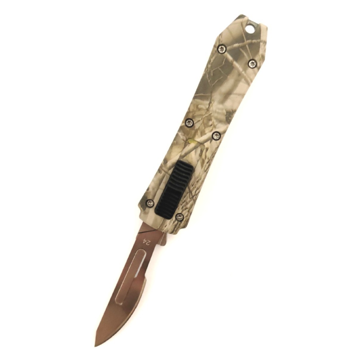 锌铝合金伸缩户外应急刀迷你龙高硬度锋利小刀口袋刀车载快递刀