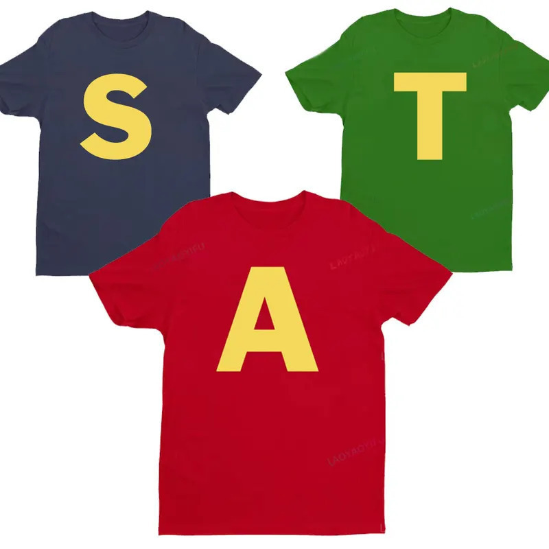 Cross-Border Exclusive Supply of European Size Alvin and the Chipmunks Red Shirt Unisex S/P Mov Cross-Border Exclusive Supply of European Size Alvin and the Chipmunks Red Shirt Unisex S/P Mov