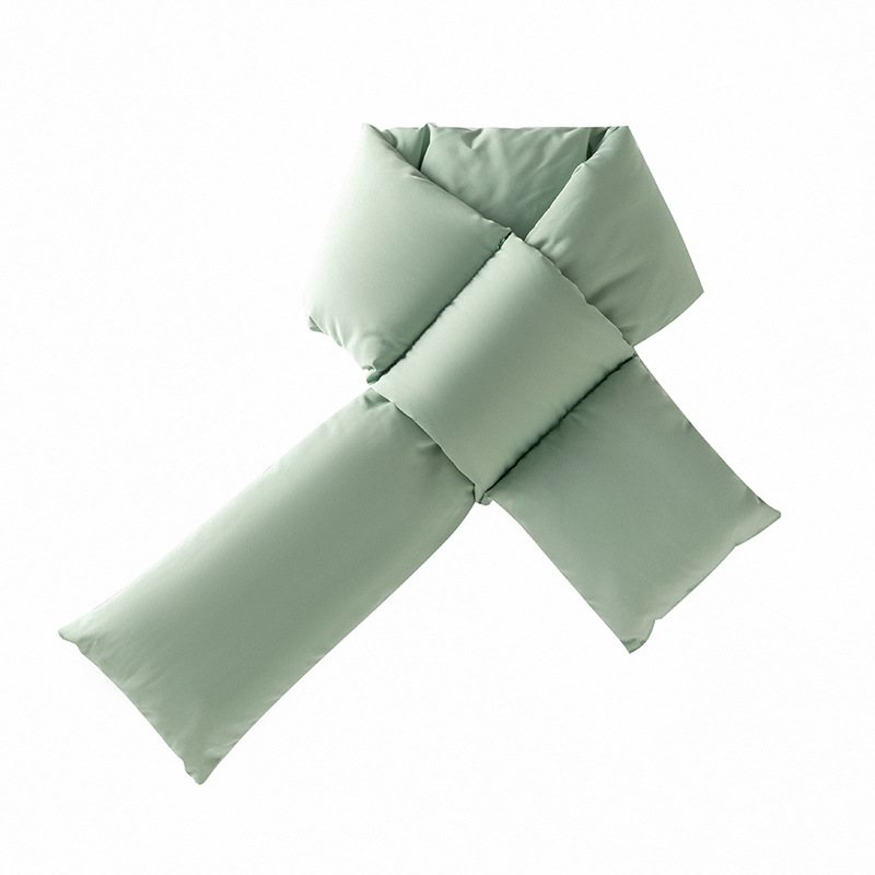 Winter New Feather Velvet Scarf Fashion Solid Color Simple and Fresh Korean Personalized Cross Neck_voghion.com