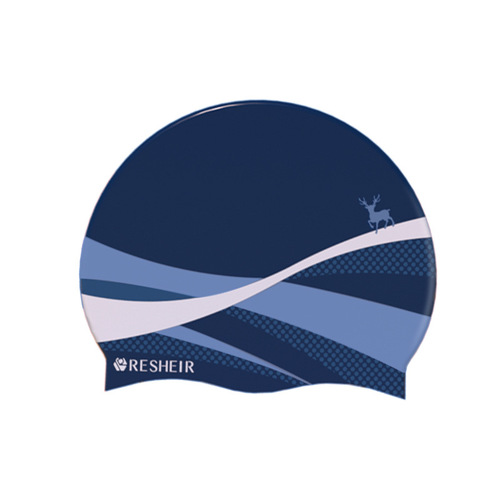 Swimming cap for women with long hair, small face-showing, waterproof, non-stretching, high-elastic silicone ear protection, good looks, plus size swimming cap
