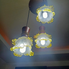 ♡欧式吊灯E14螺口水晶玻璃灯罩外壳台灯吊扇灯壁灯E27螺口灯