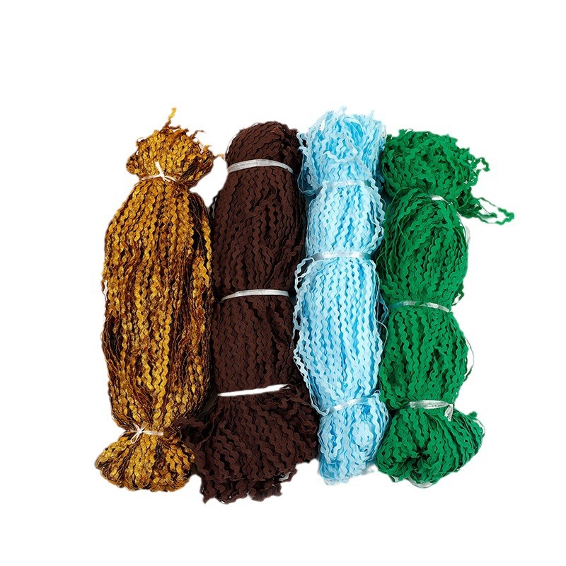 Venta al por mayor 5mm colorido agua onda borde cinta curva borde banda curva cinturón S-tipo encaje cinta polipropileno onda cinturón