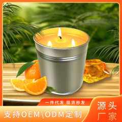 国境を越えた現貨販売、三芯大型鉄製バレル、無煙大豆ワックス、寝室、睡眠、パーティー、蚊よけ、レモングラスオイルキャンドル