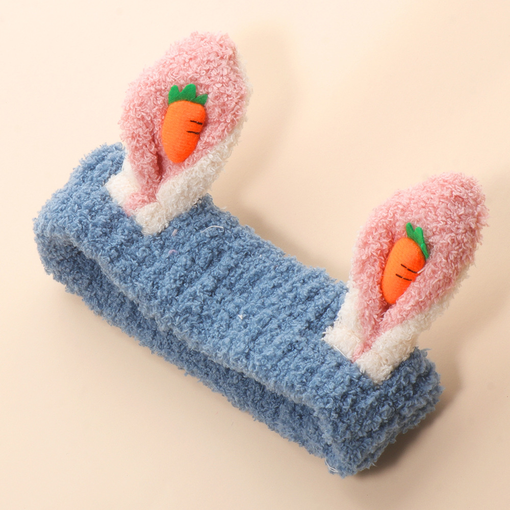 Korean Cute Carrot Rabbit Ears Hairband display picture 6