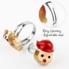 Cute children's Christmas ring for elderly