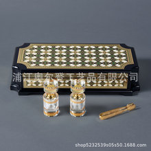 阿拉伯香炉香水瓶包装礼盒水晶瓶香薰炉套装木盒外贸伴手礼盒檀香