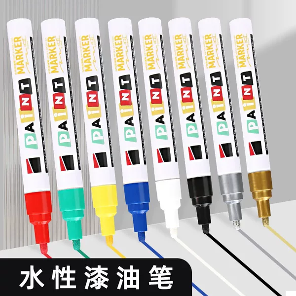 Water-based paint pen, low odor, tire touch-up paint, waterproof, oil-resistant, non-fading, for repairing furniture and tiles, wholesale