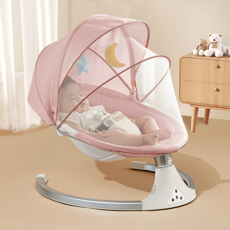Bebé bebé bebé eléctrico sacudiendo la silla mecedora bebé artefacto recién nacido reconfortante silla reclinable cuna para dormir bebé