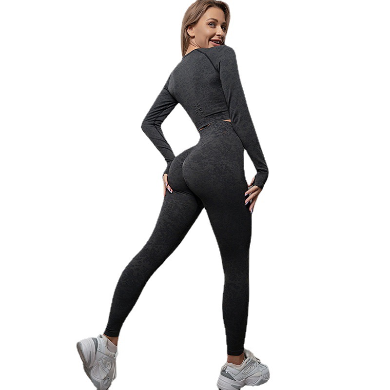 Conjunto deportivo térmico de fitness modelo 2025, pantalones de yoga de cintura alta con efecto push-up, para deporte