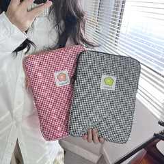 Ins風新格子砕花手はファイルバッグ13インチノートパソコンバッグ11内胆バッグ新製品を持っている