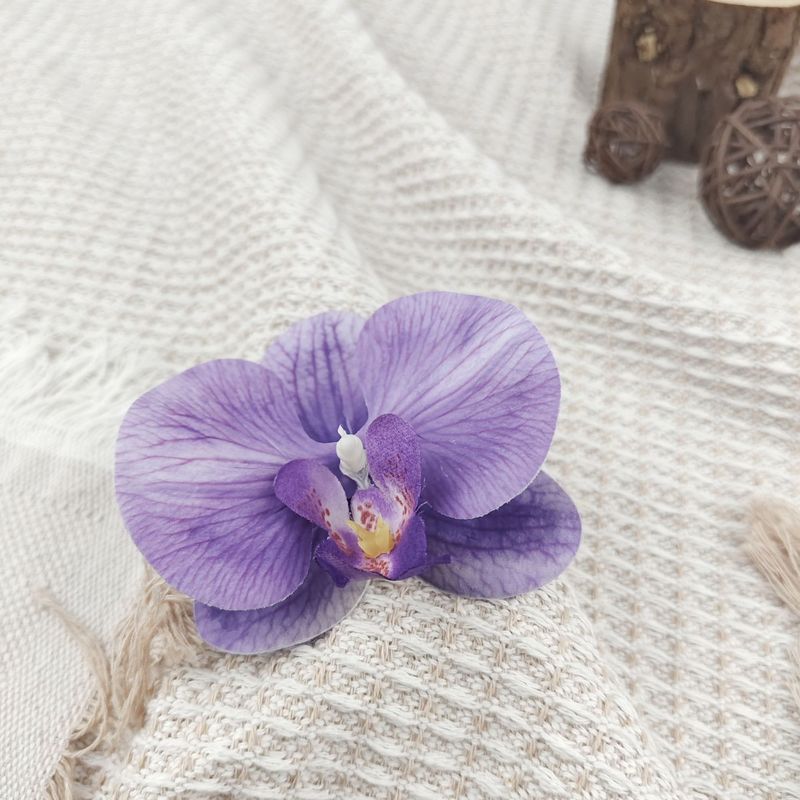 胡蝶蘭の花の頭のかんざしの花のカチューシャの髪飾りの服の靴の装飾の材料の部品のシミュレーションの花の頭の花|undefined