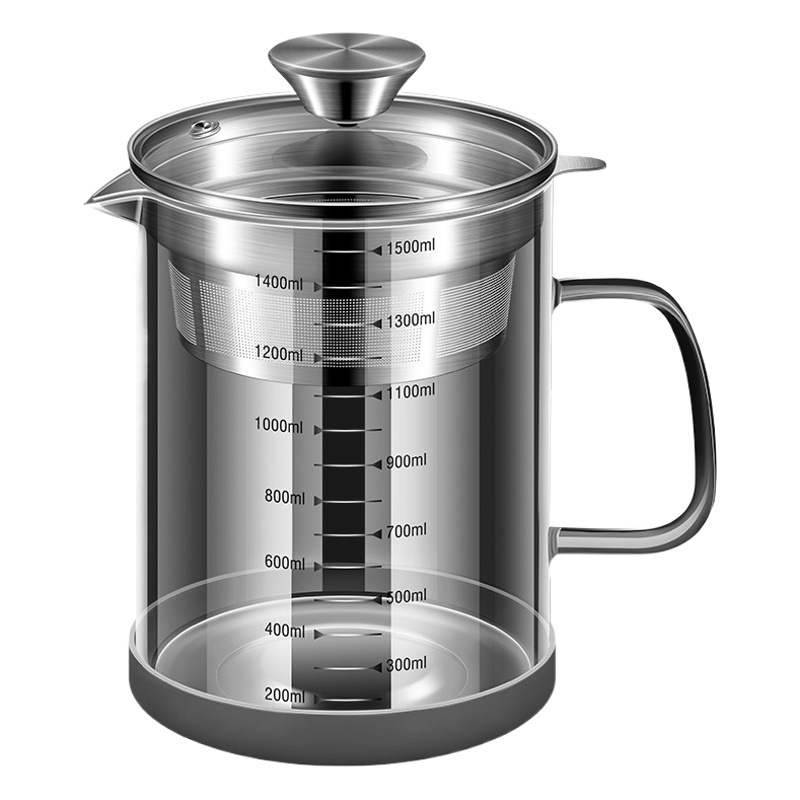 Filtro de leche de soja artefacto hogar cocina jugo filtro olla gran capacidad con filtro neto olla de té olla de jugo de vidrio
