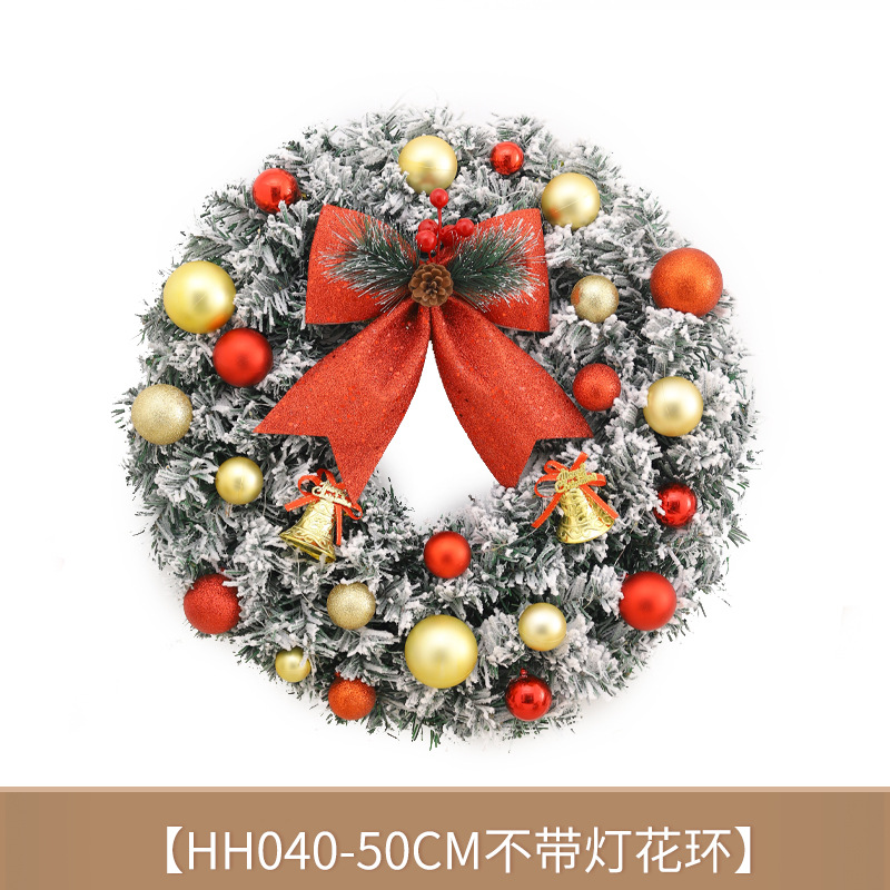 Cruzar la frontera de Navidad CORONA DE Navidad decoración colgante de simulación de Navidad guirnalda de Navidad vacaciones decoración puerta colgante