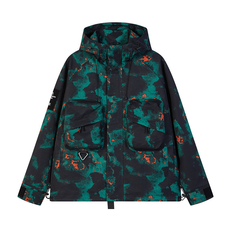 Chaqueta para hombres explosión al aire libre ropa de vestir de viento abrigo abrigo abrigo de estilo estilo estilo de montaña japonés estilo de moda con capuz para hombres y mujeres
