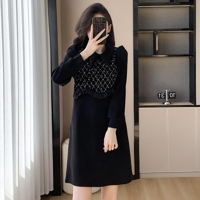 春  L-3XL 大きいサイズ ワンピース