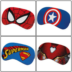 Cartoon Cute American Captain Spider-Man Blindfold Sleep Cold Compress Eye Mask with Logo Printing for Children