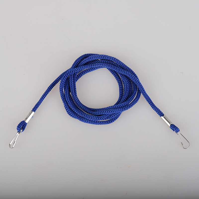 Guantes accesorios de cuerda de cuello cuerda anti-perdida gancho dos extremos con hebilla cuerda de gancho