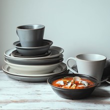 北欧风创意陶瓷餐具碗家用盘子个性菜盘日式碗碟套装轻奢碗盘简约