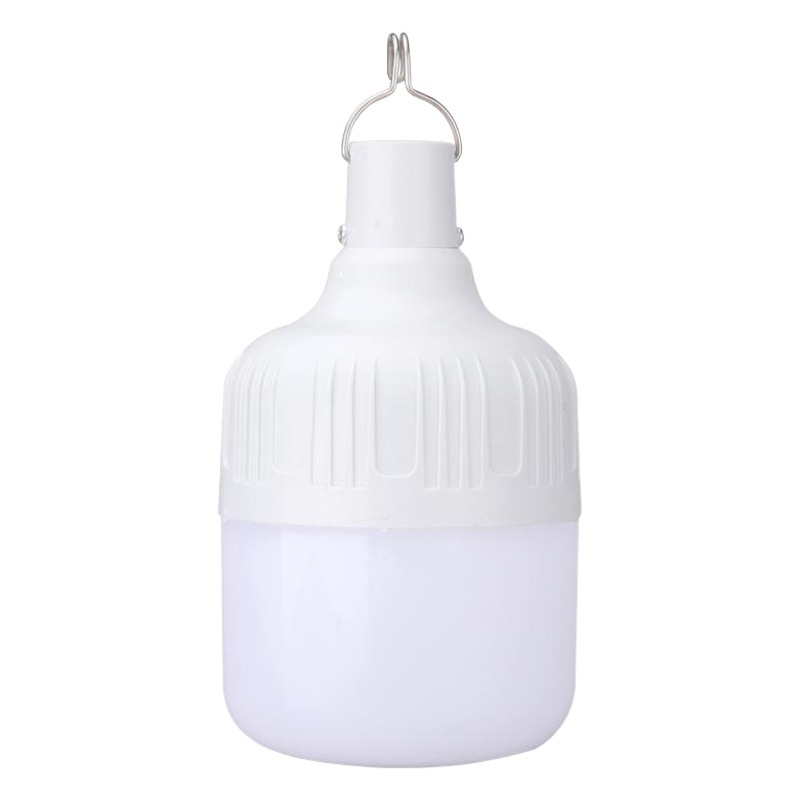 Bombilla LED recargable transfronteriza, puesto de mercado nocturno, esencial para acampar al aire libre, uso doméstico, apagón eléctrico, luz de emergencia recargable súper brillante