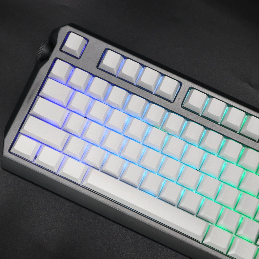 Набор сменных колпачков для механической клавиатуры PBT XDA Ball Cat Cherry оригинальные высокие белые, 108 клавиш