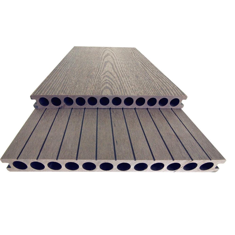 Piso Hueco de Madera Plástica 250*25 Antideslizante para Jardines y Patios