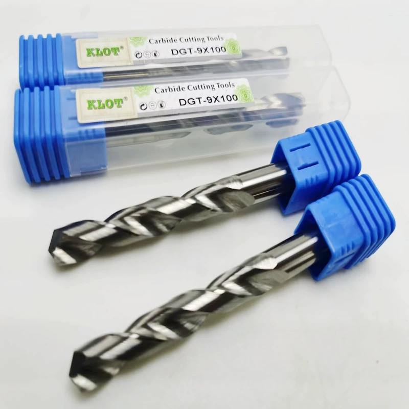 Удлиненное сверло Yongwei KLOT из сплава YG10X из вольфрамовой стали с цельным твердосплавным стержнем спиральное сверло с прямым хвостовиком 3*75-100