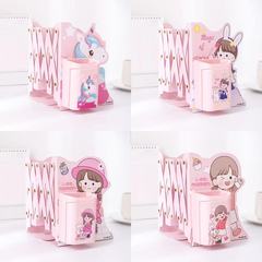 Mingqiang Factory Button-type Pressure Relief Pen Holder, Stretchable Book Stand, Desk Organizer, Office Supplies, Book Storage Rack, Can be Shipped on behalf