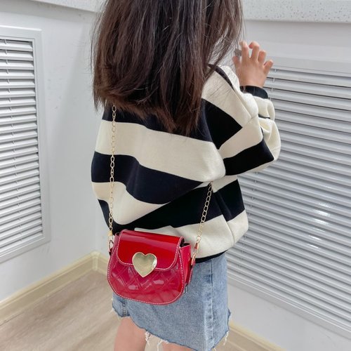 Cartoon Cute Mini Stylish Girls' Six-Color Heart Single Shoulder Crossbody Bag Kids' Bag