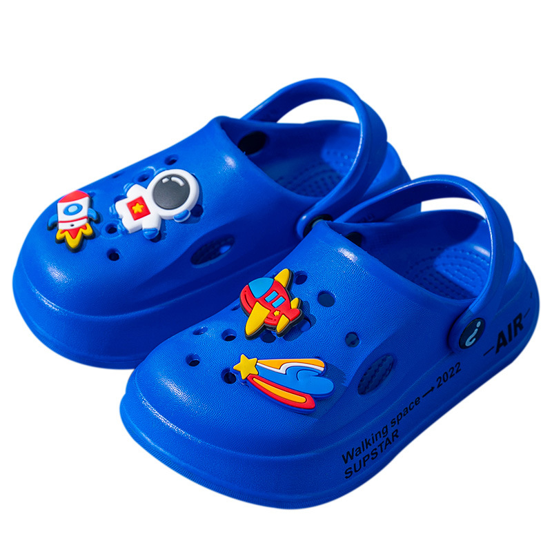 Zapatillas para niños casa verano niños interior lindo Eva bebé niños niñas dibujos animados lindo agujero zapatos