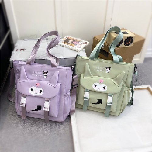 Women's bags  new winter style Korean junior high school college students tutoring bag ins trendy cartoon shoulder bag