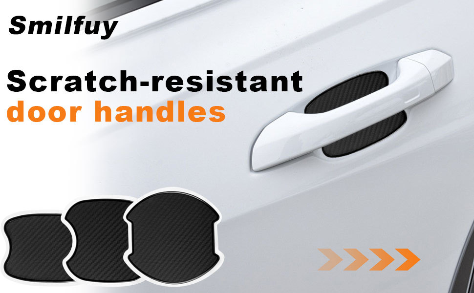 Amazon's Best-Selling Universal Car Magnetic Door Handle Carbon Fiber 4Pcs Car Anti-Scratch Protective Film