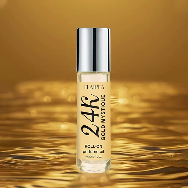 Cross-border New 24K Mysterious Gold Ball Perfumery Oil Lasting Fragrance Non-alcoholic Perfume in stock Wholesale