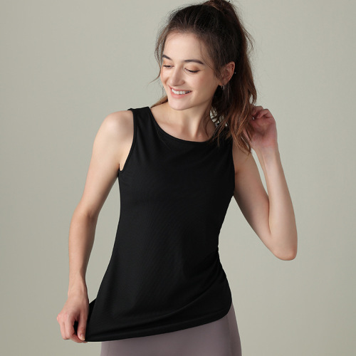 New Autumn Elastic Yoga Top Running Fitness Sweatshirt Convertible Sleeveless Yoga Top Wholesale