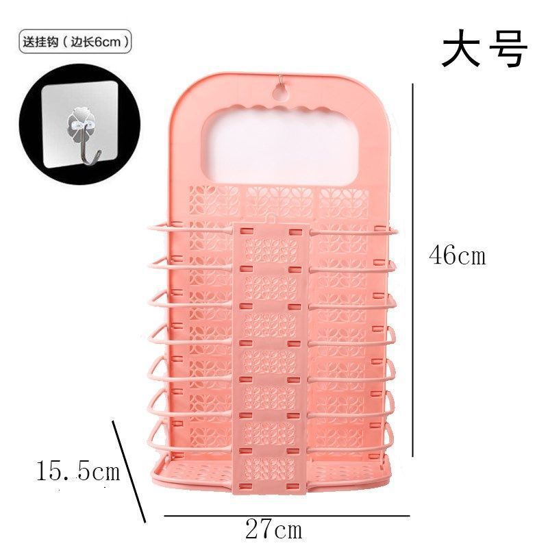 可折叠脏衣服收纳筐家用脏衣篮浴室洗衣篮衣篓壁挂式收纳桶置物架|undefined
