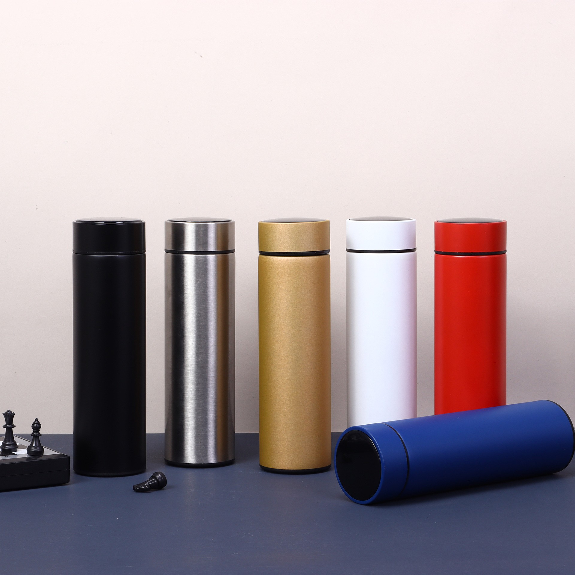 Taza recta de negocios Taza termo de separación de agua de té inteligente Desarrollado LOGO Taza de agua de regalo conmemorativa Taza de té de oficina al por mayor