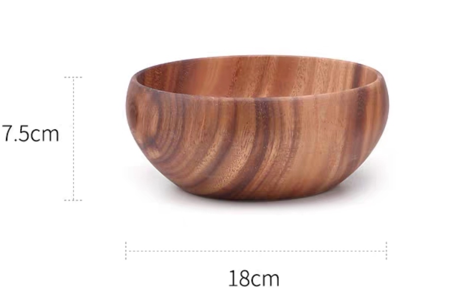 <<아카시아 열매 세면대와 그릇 배 외경 18cm>>