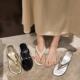 Small Height Wedge Clip Flip-flops Women's Shoes 2025 New Summer Outwear Sandals