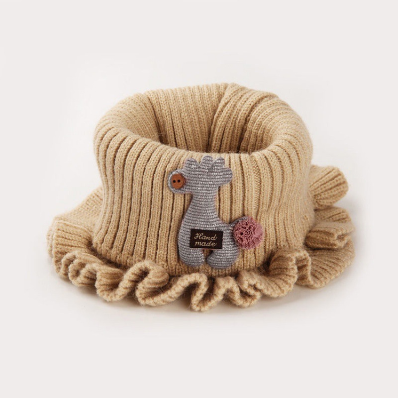 Sombrero para niños Otoño e Invierno sombrero de princesa para niñas lindas Otoño e Invierno orejeras de punto cálido con forro polar sombrero de lana de dibujos animados