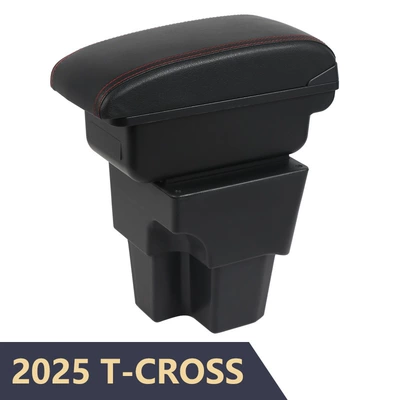 2025 T-Cross avtomobil mərkəzi qoltuqaltı qutusu, interyer modifikasiya aksesuarları üçün