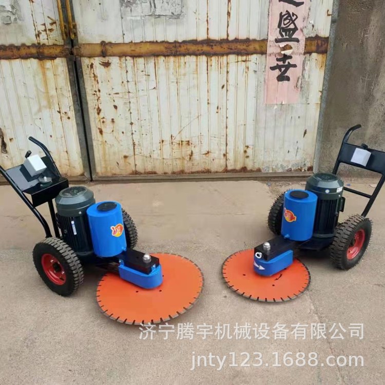 腾宇机械厂家供应钢筋混凝土切桩机 路面机械手推式切桩机