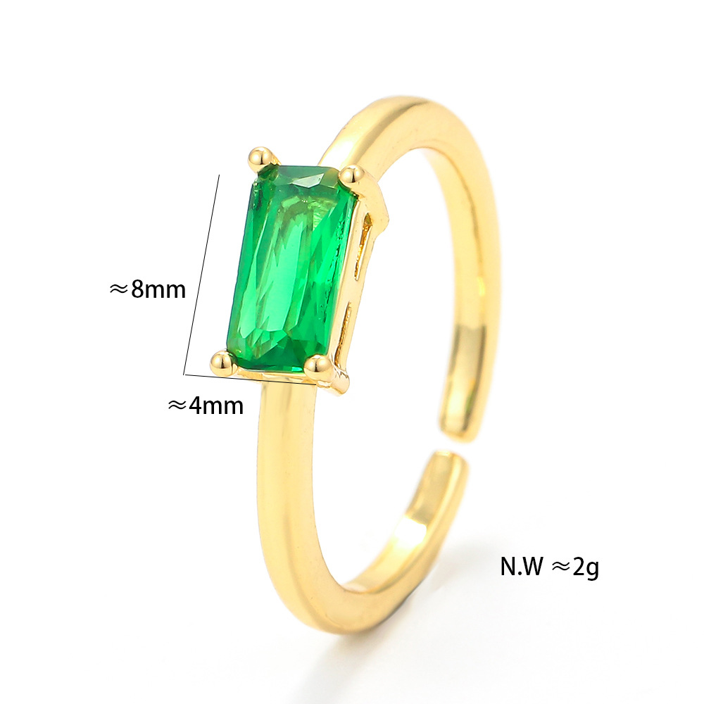 Unisex Gender Plating Design Fashion Style Copper Plating Geometric Zircon