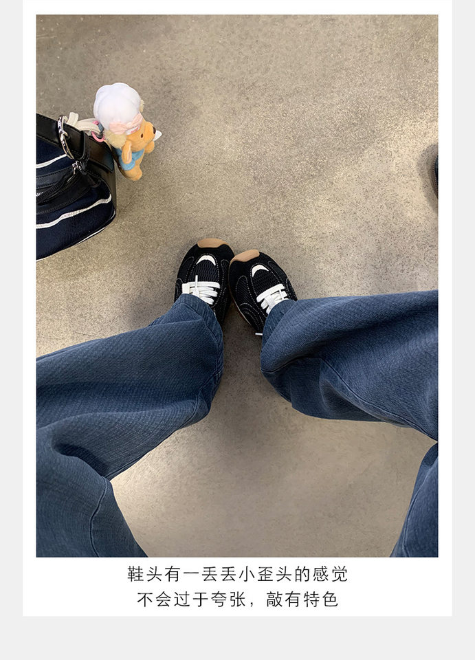 Giày sneaker nữ da bò lưới thân thấp dây buộc gót ẩn 6 cm — Đen (Gót ẩn 6CM) - Còn hàng, Đỏ (Gót ẩn 6CM) - Còn hàng chi tiết 13
